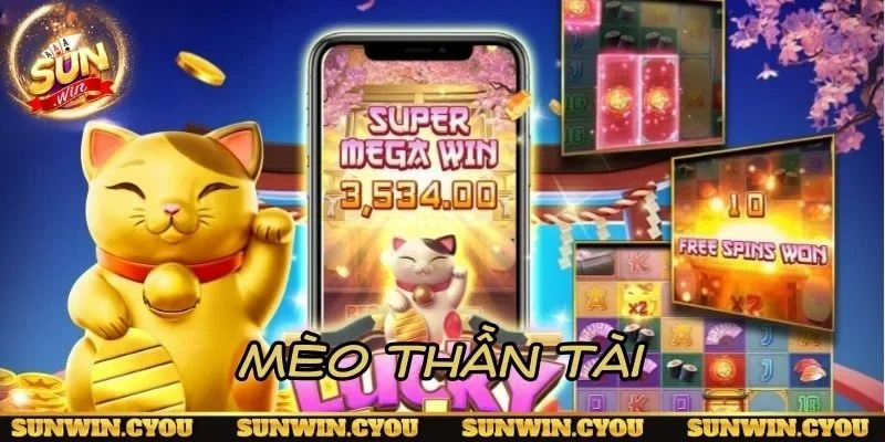 Mèo Thần Tài slot có vòng quay miễn phí và jackpot cao